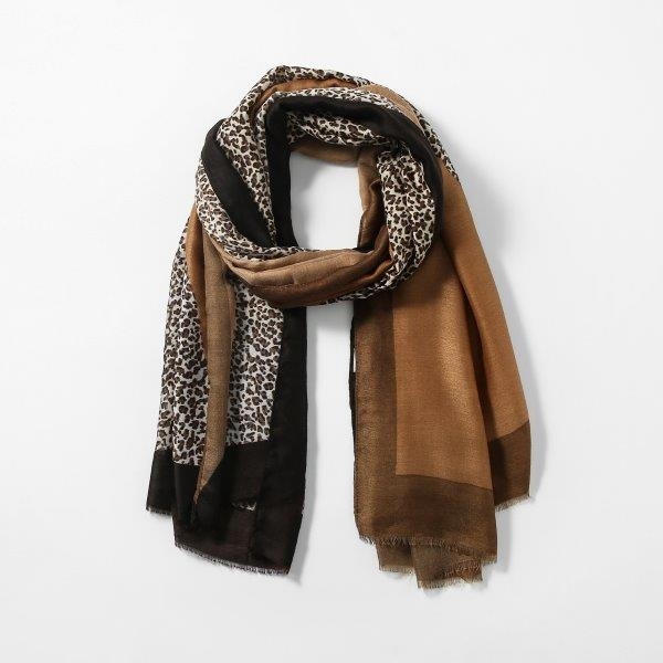 2tone-leopard-print-scarf-camel