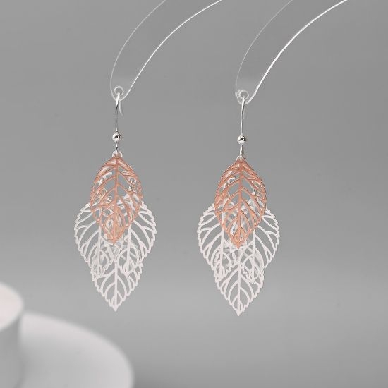 4leaf-dangling-drop-earrings-silver-rosegold