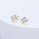 Clove Diamante Stud Earrings