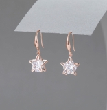 Diamante Star Drop Earrings