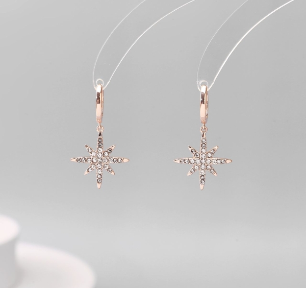 diamante-star-hoop-earrings-rose-gold