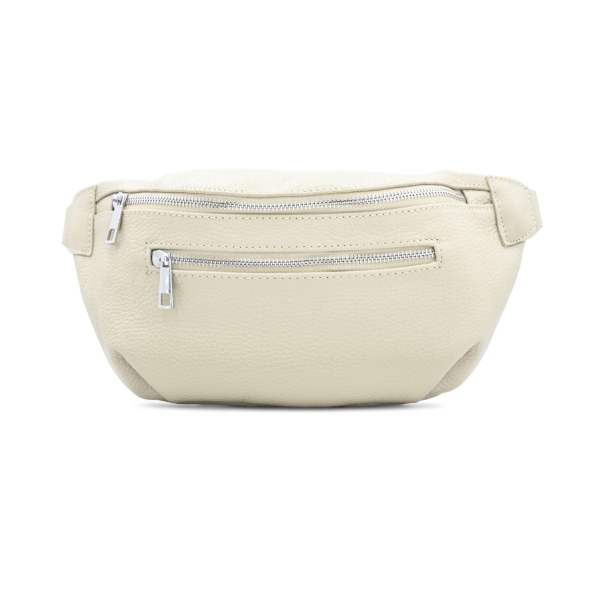 italian-leather-2pocket-slingcrossbody-bag-with-purse-silver-finish-cream