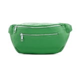 italian-leather-2pocket-slingcrossbody-bag-with-purse-silver-finish-green
