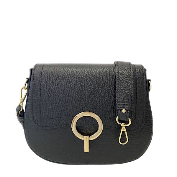 italian-leather-round-clasp-detail-saddle-bag-black