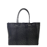 italian-leather-weaved-zipped-toteshoulder-bag-black