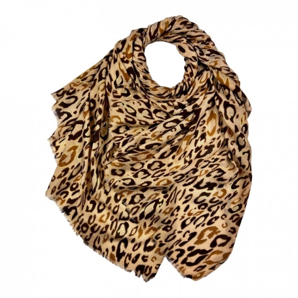 leopard-print-scarf-with-metallic-detail-mocha