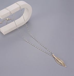 long-leaf-pendant-on-beaded-long-necklace-gold