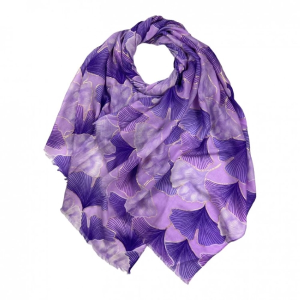 lotus-leaves-print-scarf-purple