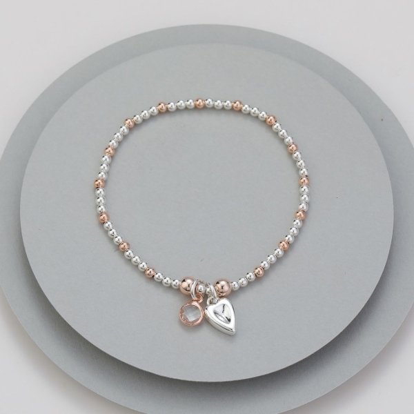 mini-beaded-stretchy-bracelet-with-heart-diamante-charms-silver-rosegold