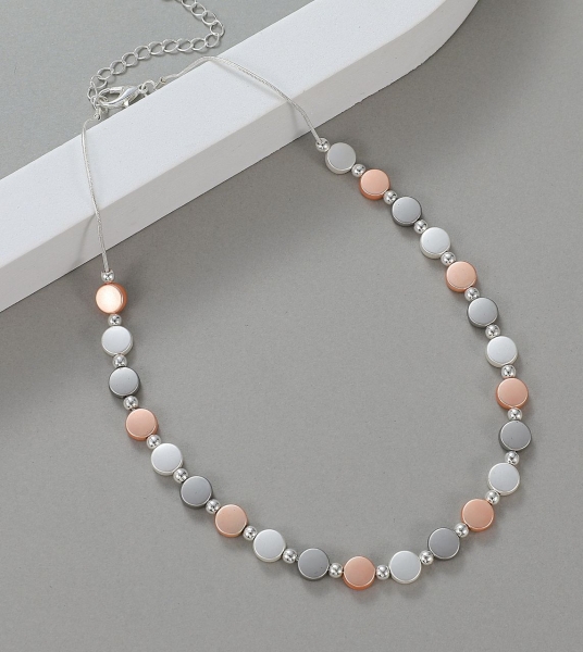 mini-discs-beads-short-necklace-silver-rosegold