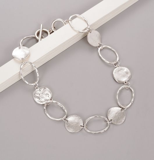 ovals-rings-linked-short-necklace-silver