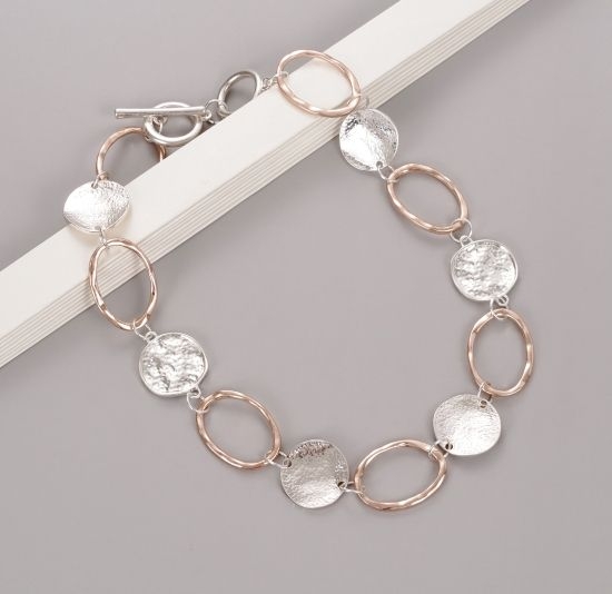 ovals-rings-linked-short-necklace-silver-rosegold