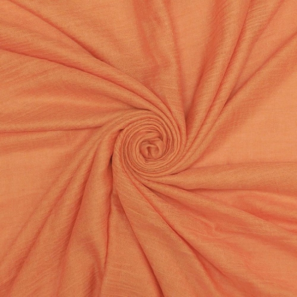 plain-cottonmodal-blend-scarf-tangerine