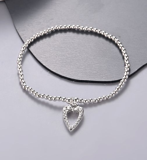 stretchy-bracelet-with-diamante-heart-charm-silver