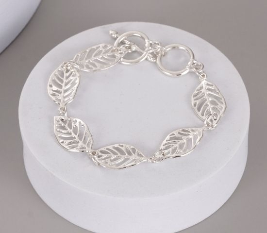 tbar-linked-leaves-bracelet-silver
