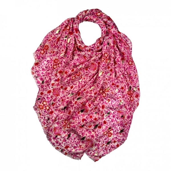 tiny-flower-print-scarf-with-metalic-patches-pink