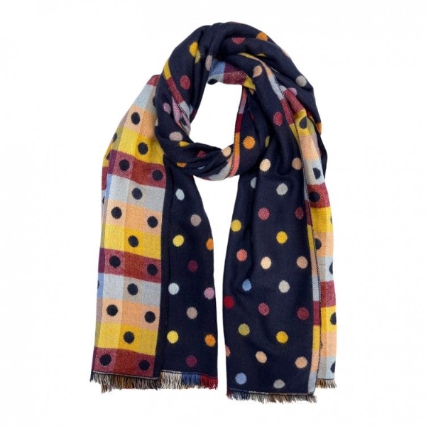 wool-mix-multicoloured-dots-reversible-scarf-navy