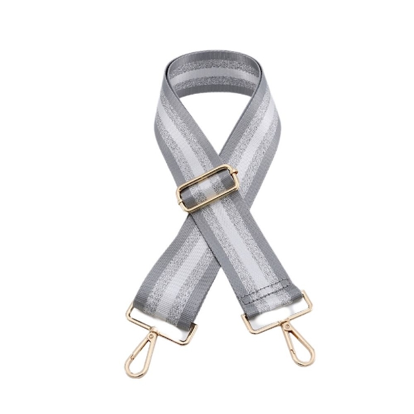 canvas-grey-silver-white-striped-bag-strap-gold-finish
