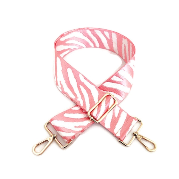 canvas-pink-white-zebra-print-bag-strap-gold-finish