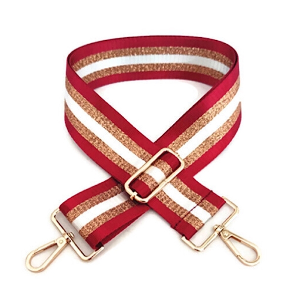 canvas-red-gold-white-striped-bag-strap-gold-finish