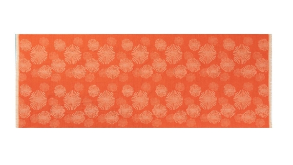 dandelion-print-reversible-scarf-orange