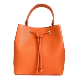italian-leather-bucket-tassel-shoulder-bag-orange