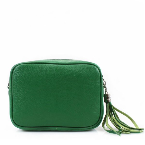 italian-leather-camera-crossbody-bag-with-tassel-silver-finish-green