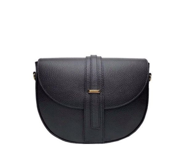 italian-leather-mid-flap-detail-saddle-bag-black