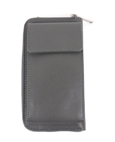 italian-leather-phone-purse-crossbody-bag-silver-finish-dark-grey