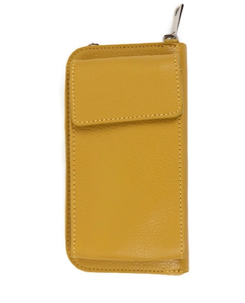italian-leather-phone-purse-crossbody-bag-silver-finish-mustard