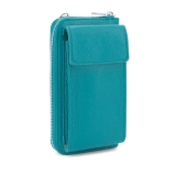 italian-leather-phone-purse-crossbody-bag-silver-finish-turquoise