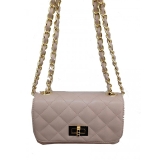 Italian Leather Quilted Small Chain Bag 
