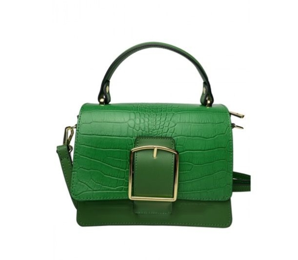 italian-leather-twotone-croceffect-buckle-grab-bag-green