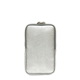 italian-plain-leather-phone-pouch-cross-body-bag-silver