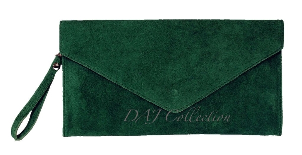 italian-suede-envelope-clutch-dark-green