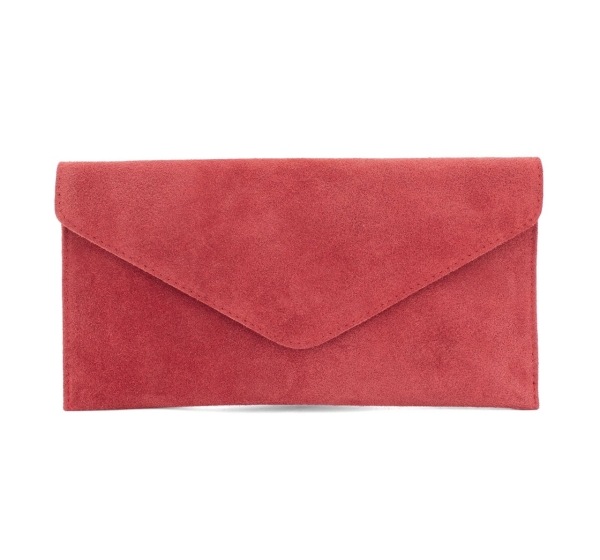 italian-suede-envelope-clutch-red