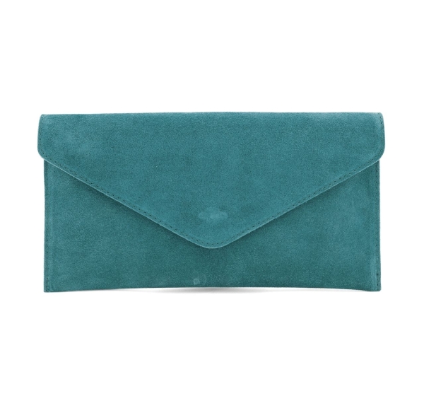 italian-suede-envelope-clutch-turquoise
