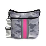 Zoe Grey Camouflage With Stripes Messenger Bag (2 Straps) 